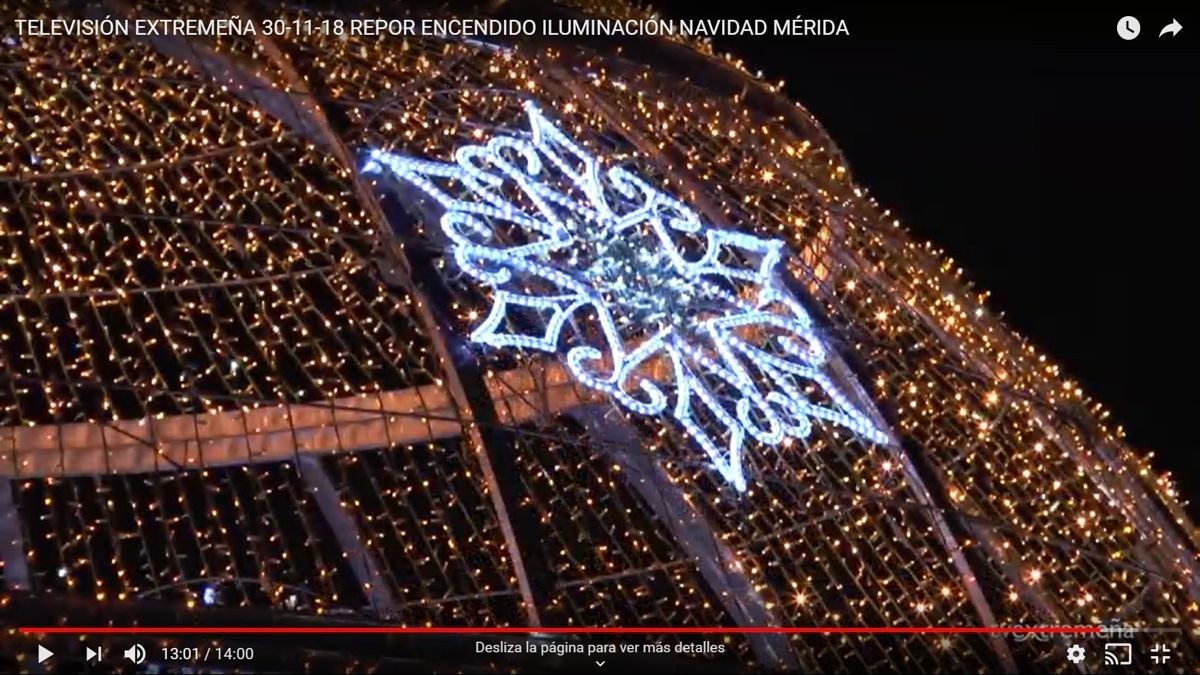 Encendido de iluminación navideña de Mérida 2018
