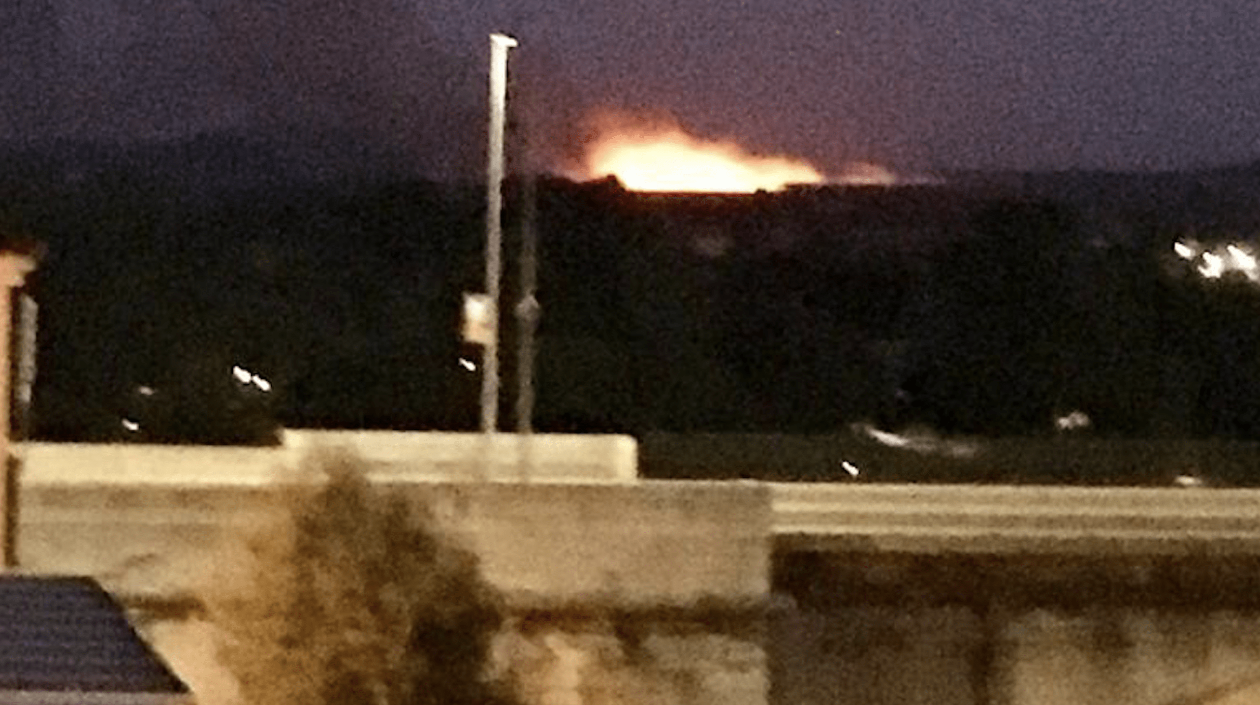 Incendio en carretera de Valverde