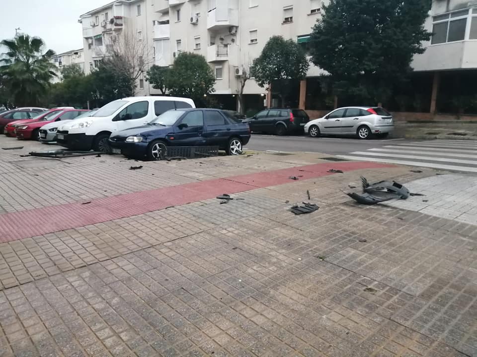 Accidente valla avenida de America