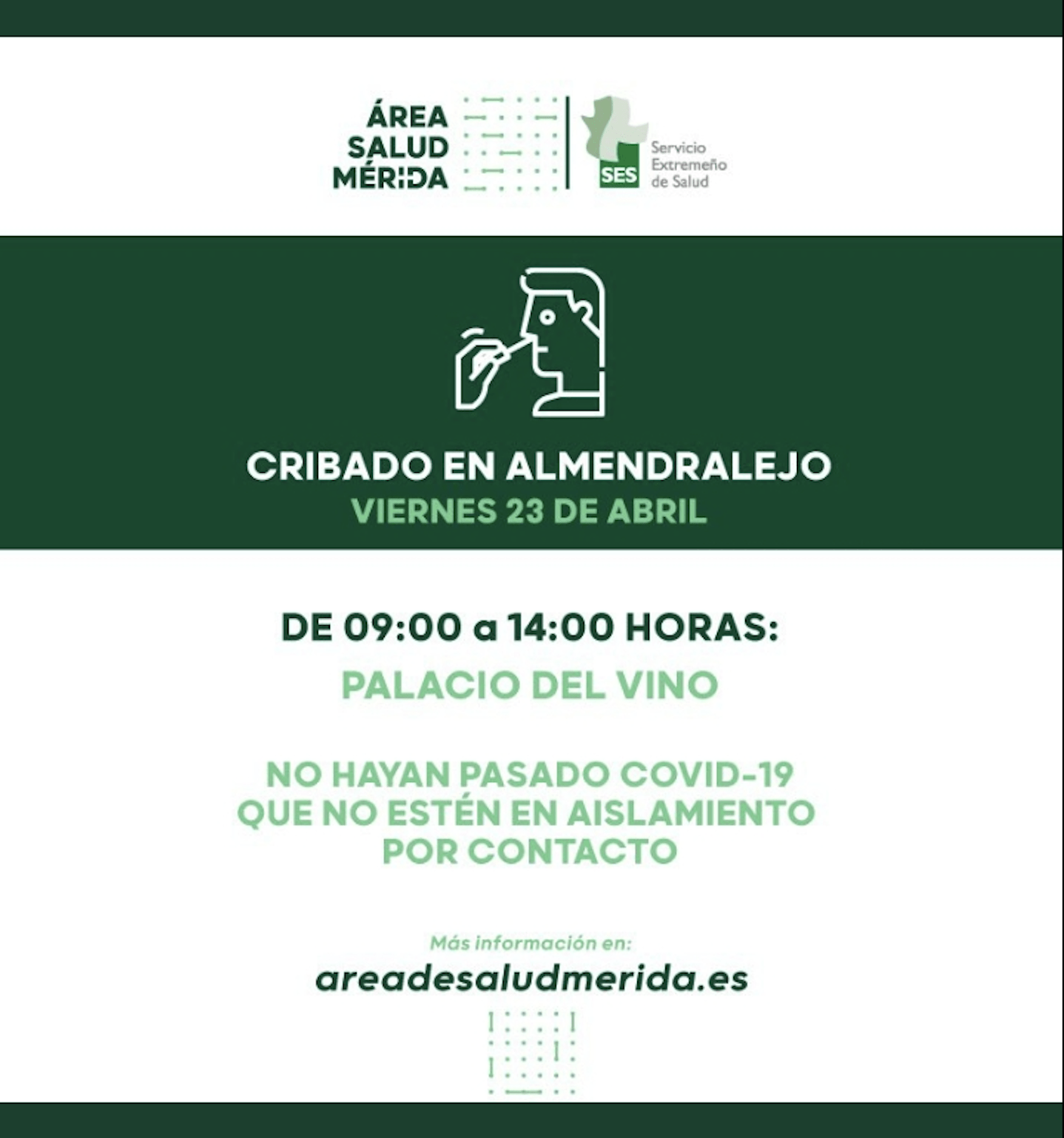 Cribado masivo en Almendralejo