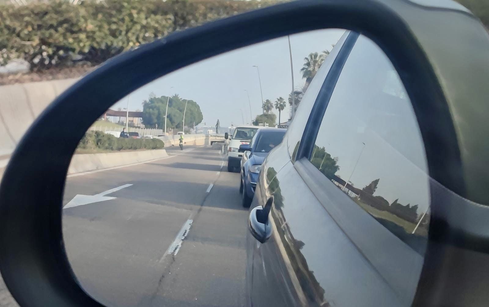 Corte tráfico caravana