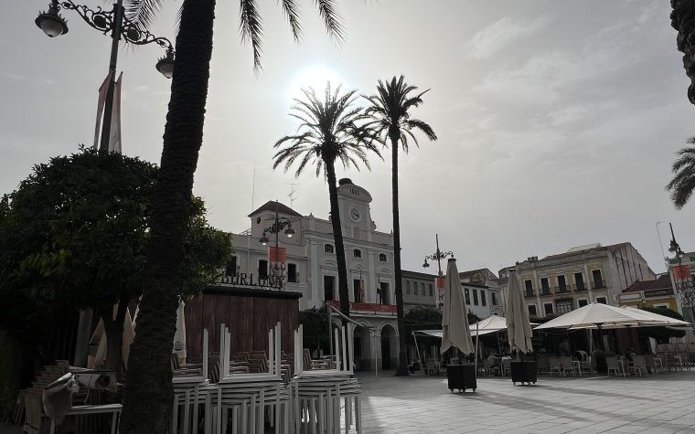 Calor sol plaza de España