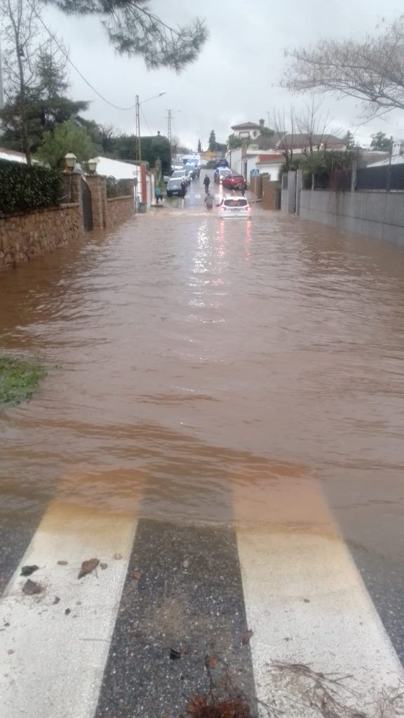 Calle de Proserpina anegada