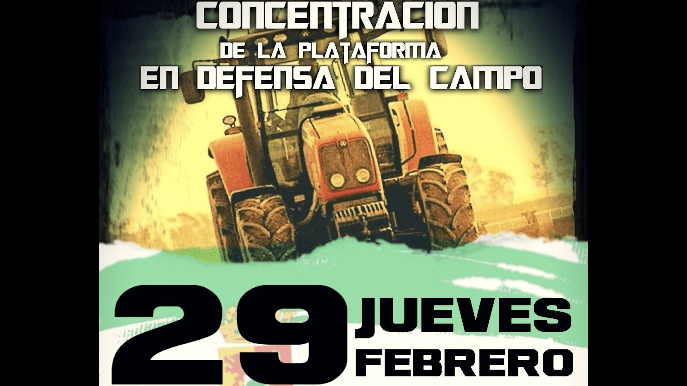 Cartel concentración campo 29 febrero