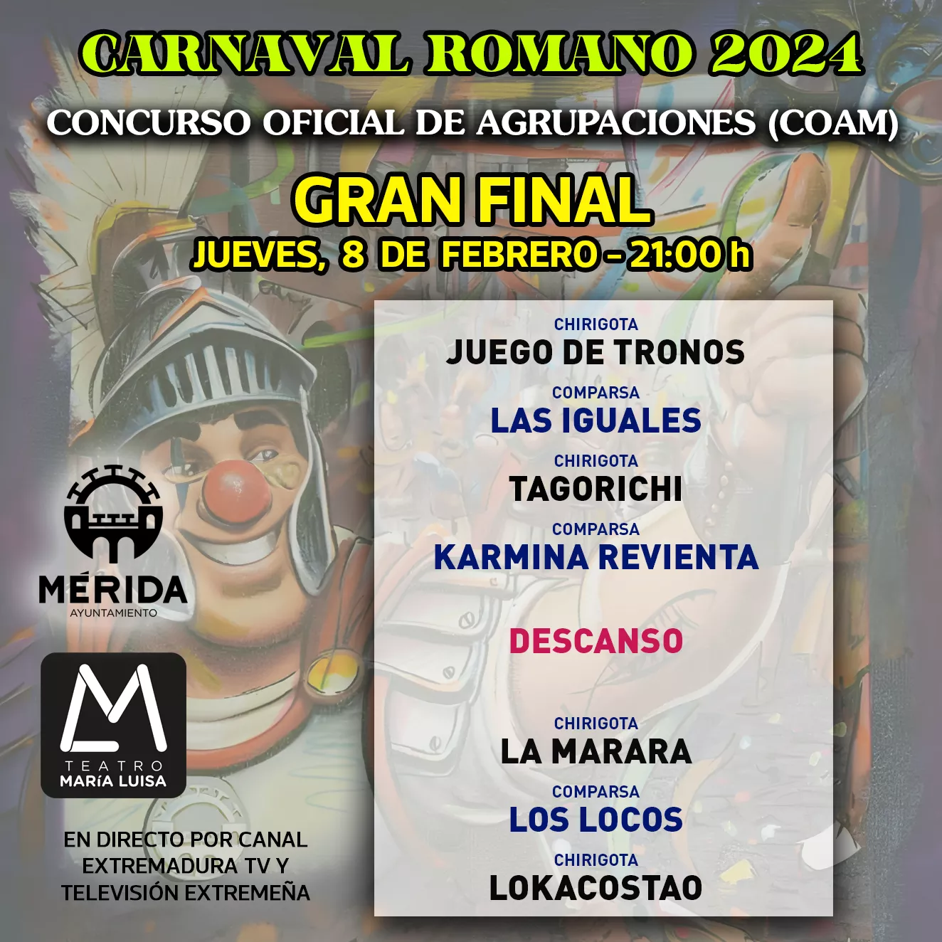 CARTEL FINAL CARNAVAL 2024