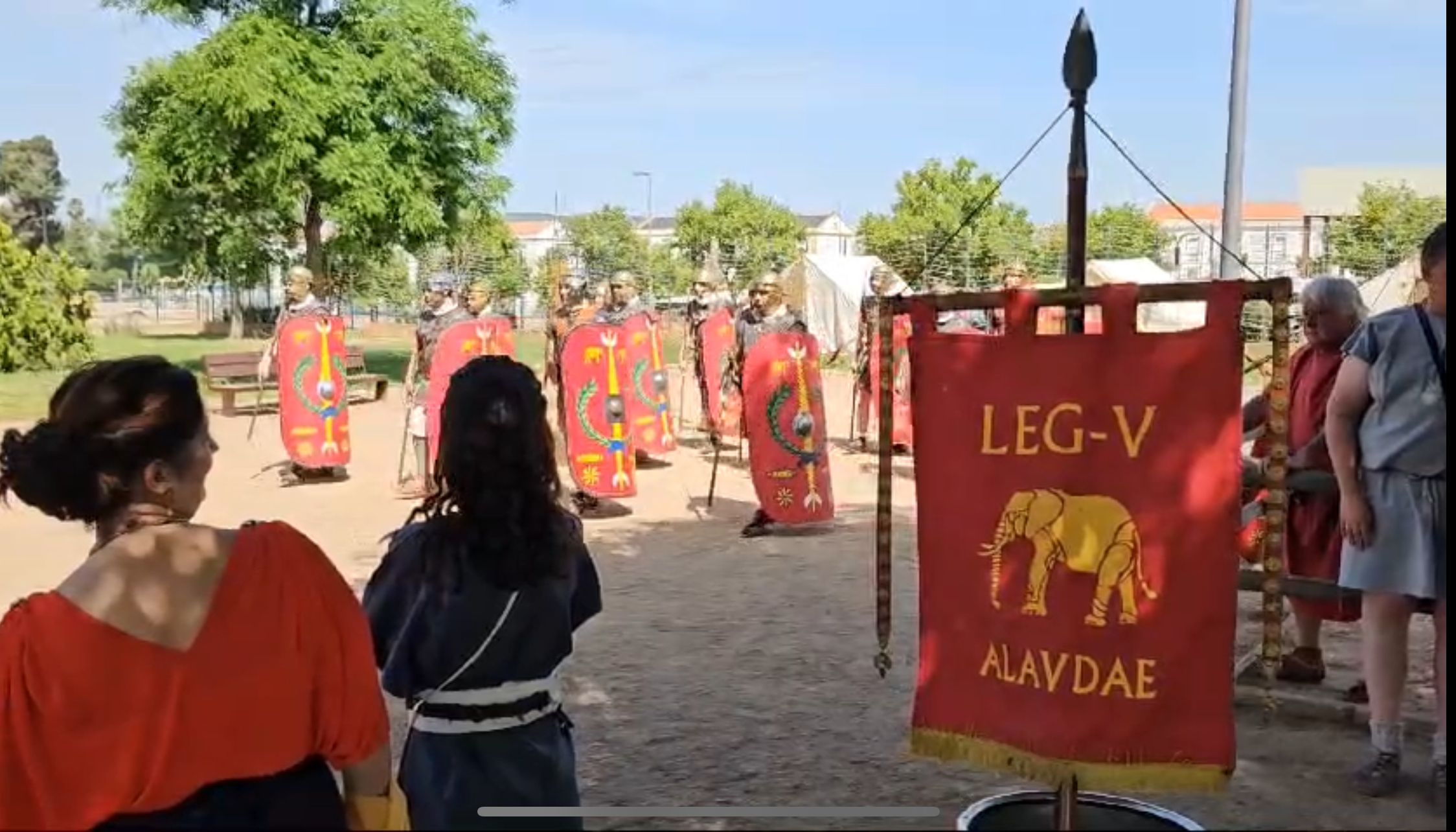 Entrenamiento de la Asociación Recreacionista Legio V Alavdae