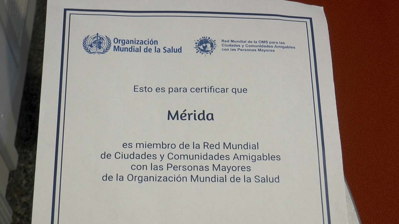 CERTIFICADO RED MUNDIAL CIUDADES AMIGABLES CON PERSONAS MAYORES
