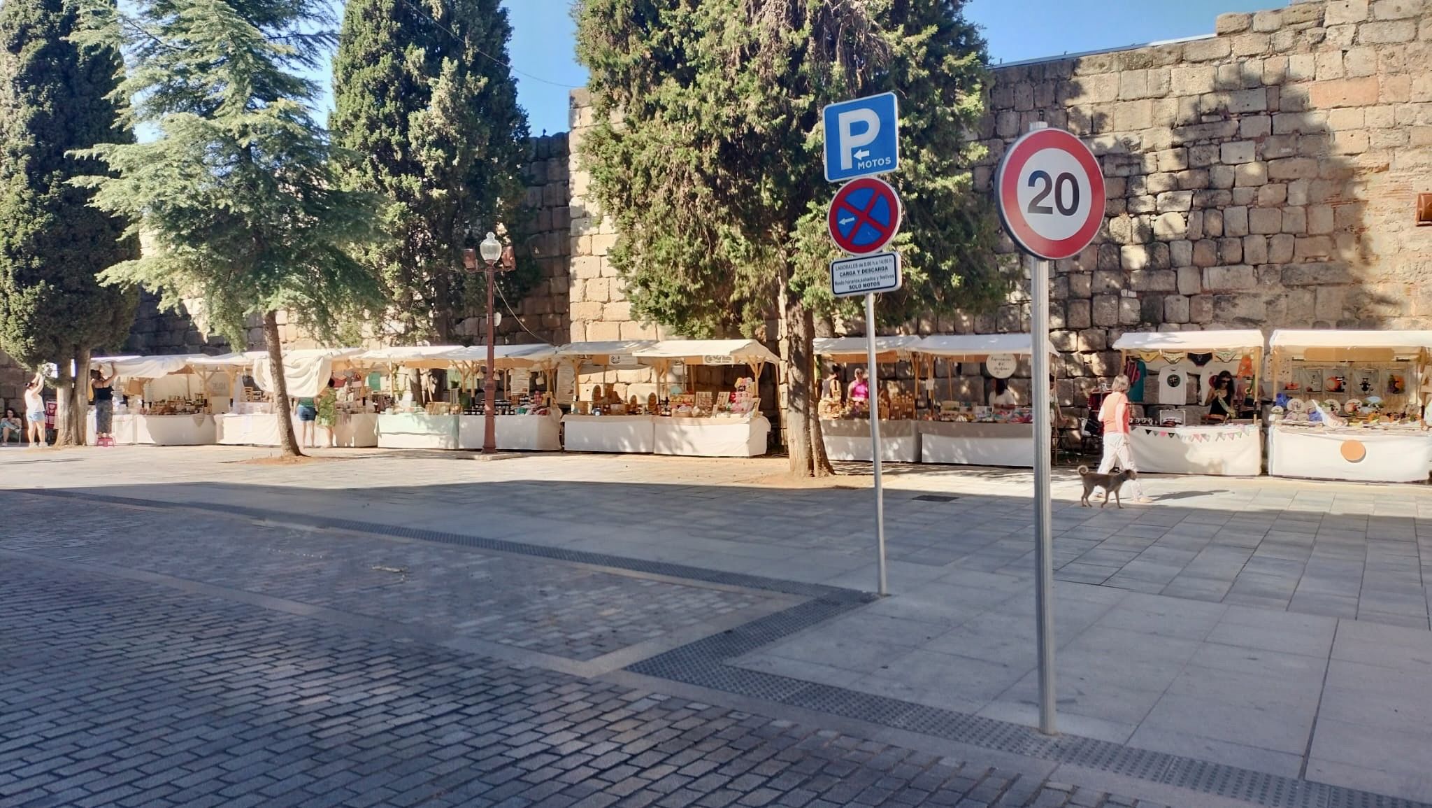 Mercado de artesanía calle Graciano