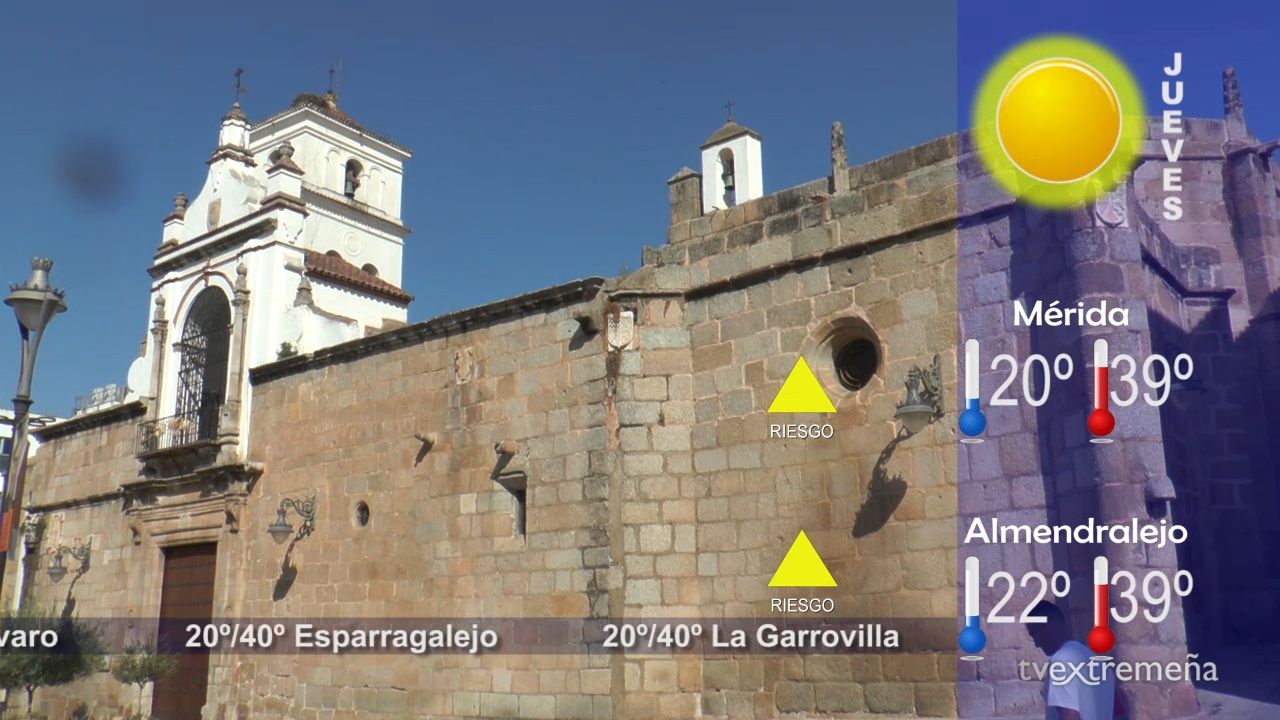 TIEMPO JUEVES 25 JULIO