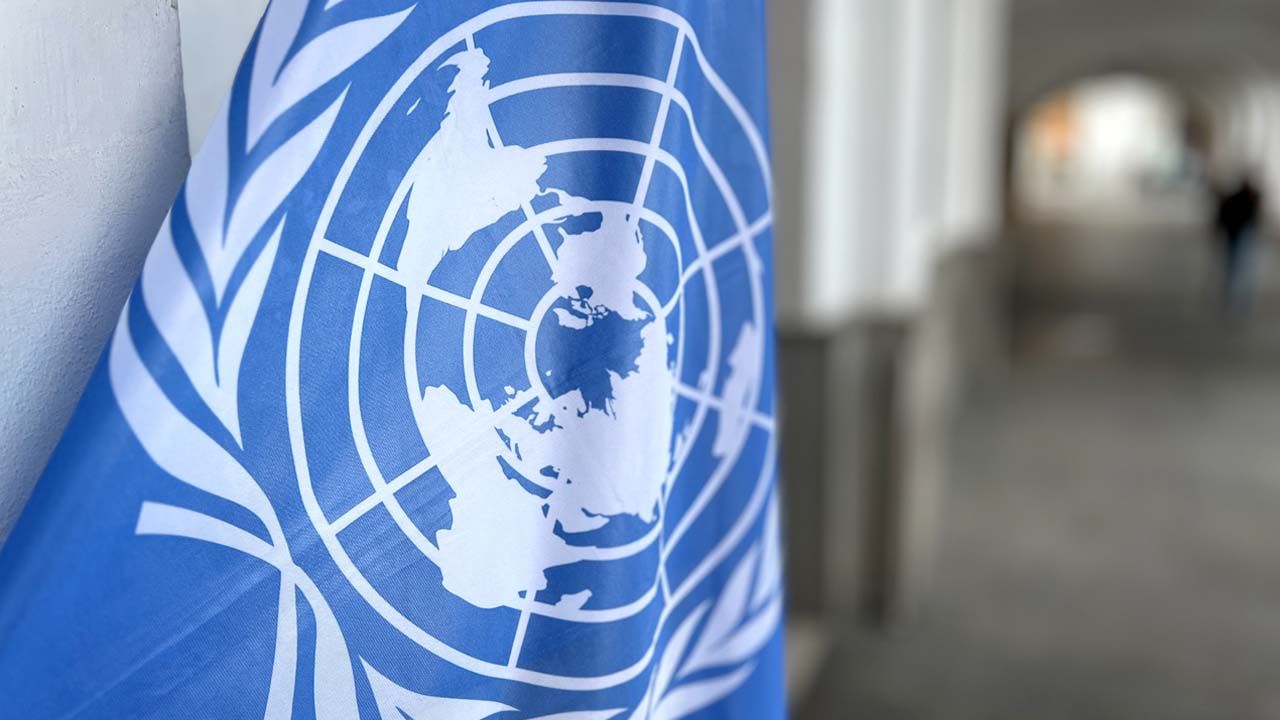 BANDERA ONU AYUNTAMIENTO DE MERIDA