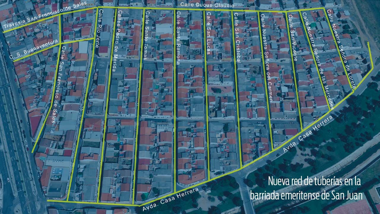 PLANO NUEVA RED DE TUBERIAS EN SAN JUAN