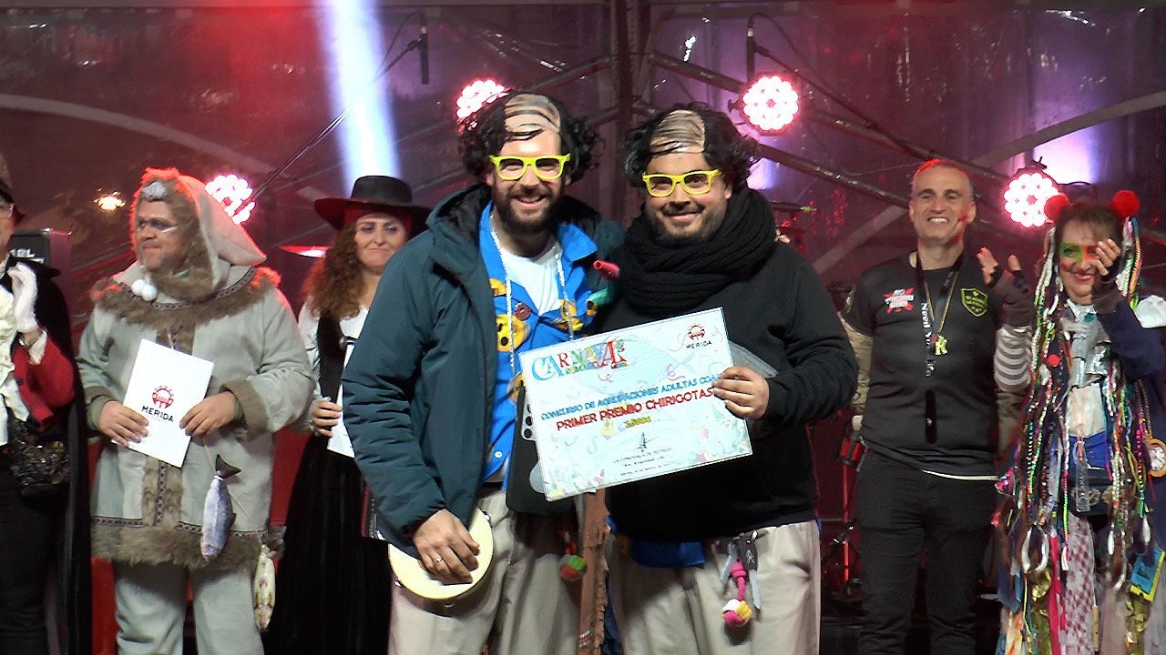 CARNAVAL ROMANO ENTREGA PREMIOS CHIRIGOTA DE MERIDA