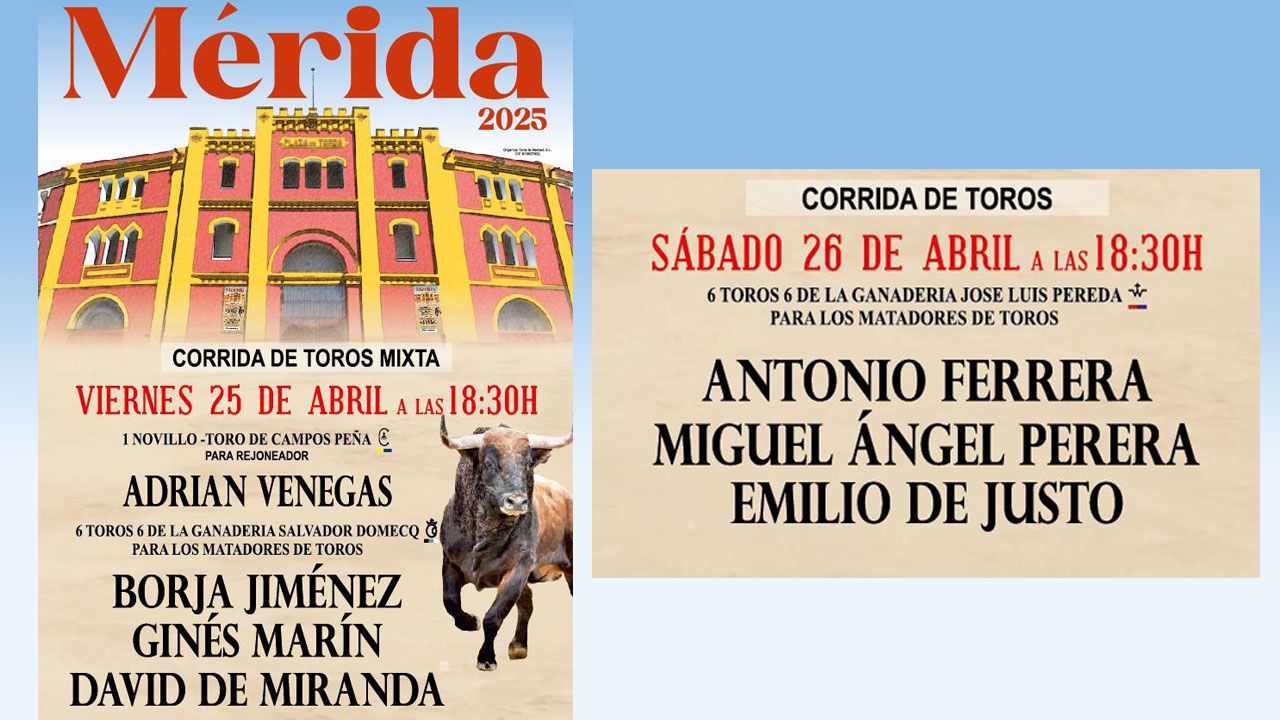 CARTEL FERIA TAURINA DE MERIDA