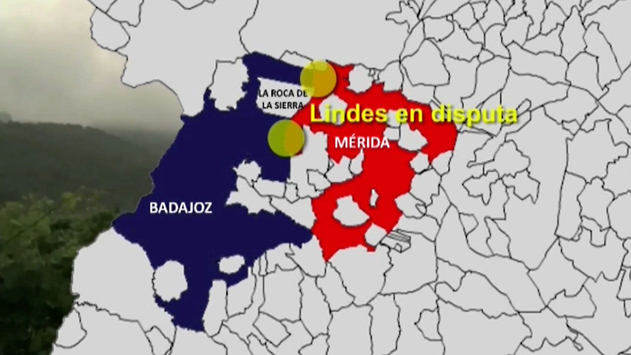 LINDES EN DISPUTA TERMINOS MUNICIPALES DE MERIDA Y BADAJOZ