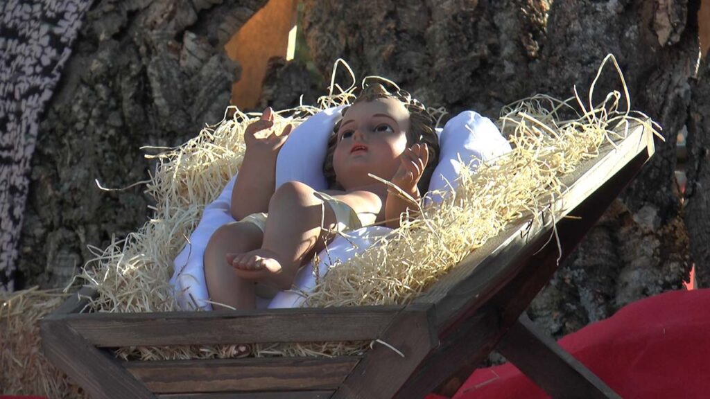 BELEN VIVIENTE SAGRADA CENA NIÑO JESUS