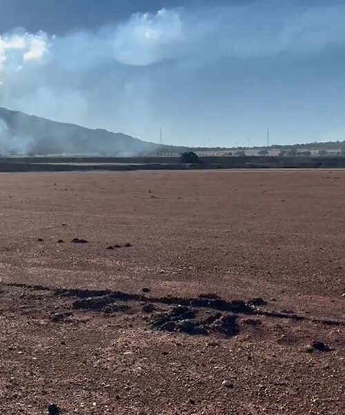 TERRENOS FABRICA DE CATODOS EXPACIO MERIDA CON CHIMENEA AL FONDO