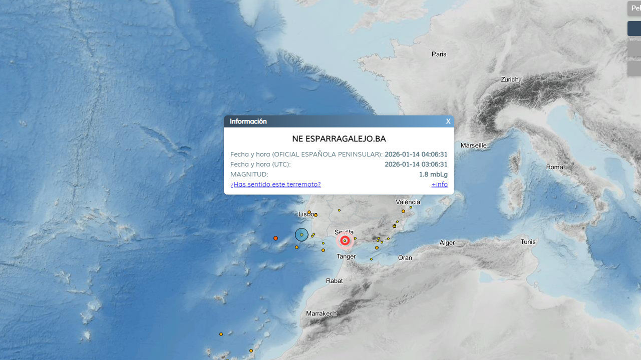 TERREMOTO ESPARRAGALEJO CERCA DE MERIDA