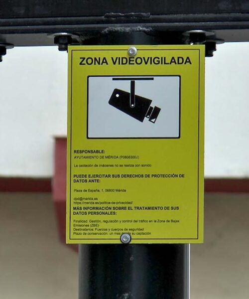 CARTEL VIDEOVIGILANCIA ZBE
