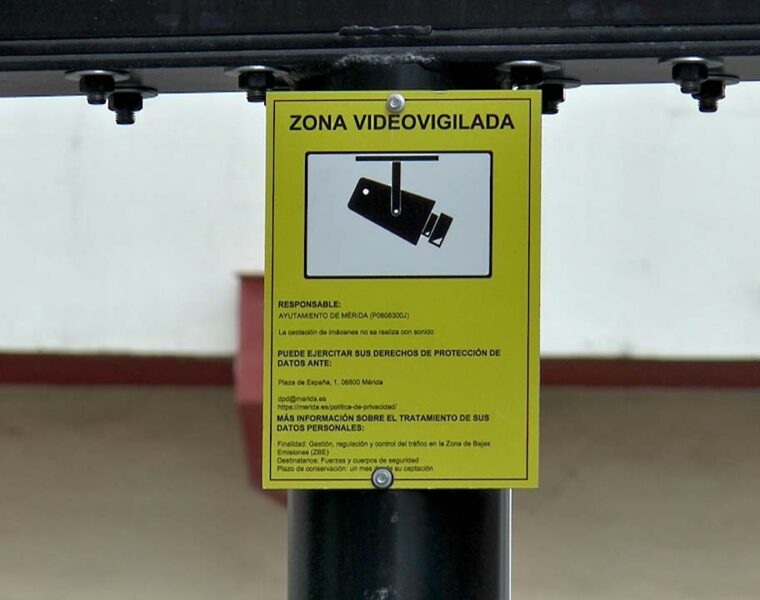 CARTEL VIDEOVIGILANCIA ZBE