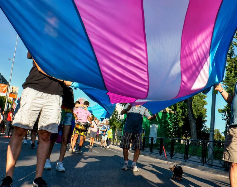 BANDERA ORGULLO MANIFESTACION