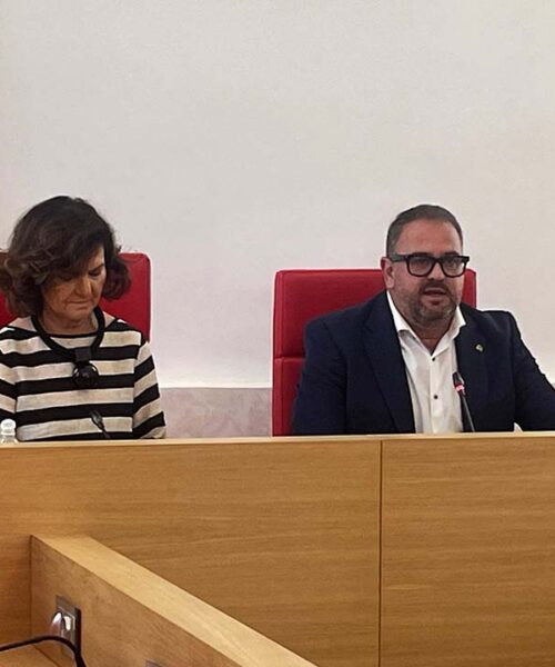 CARMEN CALVO CON EL ALCALDE