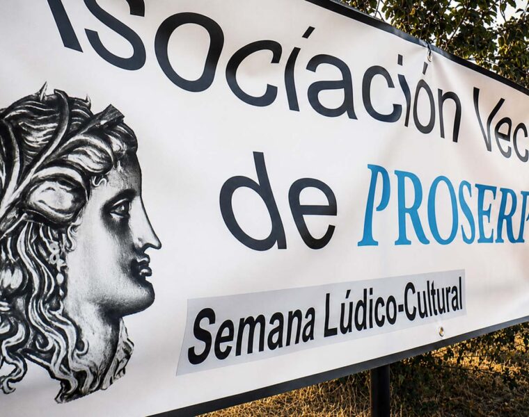 CARTEL ASOCIACION VECINAL PROSERPINA 1