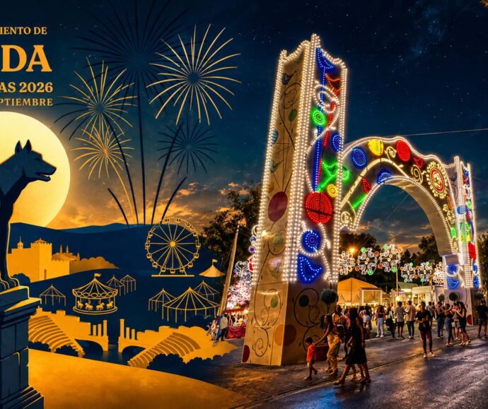 COMPOSICION CARTEL DE FERIA 2026 CON PORTADA DEL RECINTO FERIAL