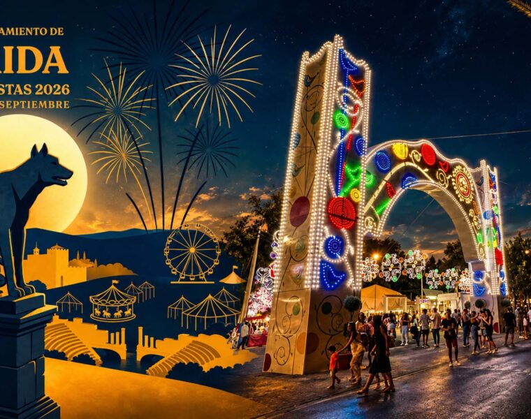 COMPOSICION CARTEL DE FERIA 2026 CON PORTADA DEL RECINTO FERIAL