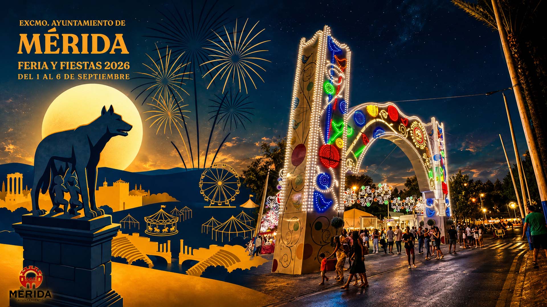 COMPOSICION CARTEL DE FERIA 2026 CON PORTADA DEL RECINTO FERIAL