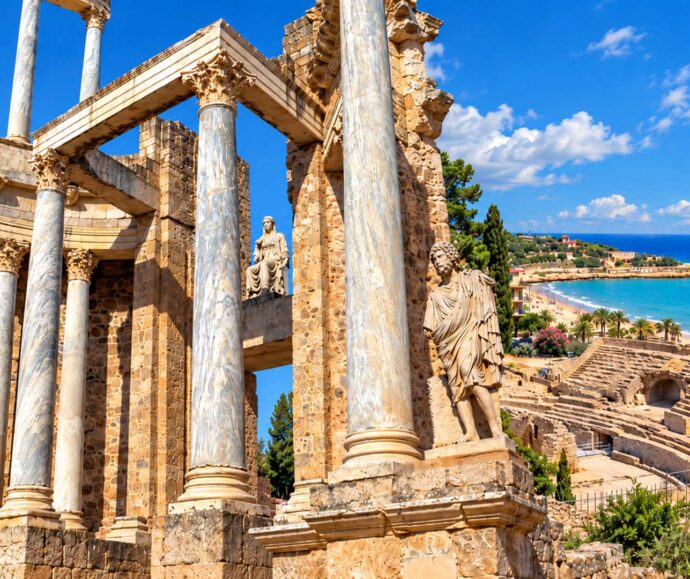 COMPOSICION TEATRO ROMANO DE MERIDA Y TARRAGONA