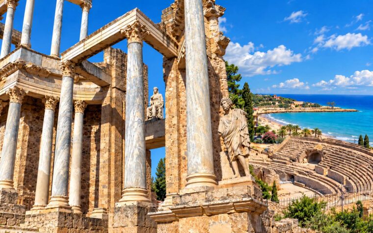 COMPOSICION TEATRO ROMANO DE MERIDA Y TARRAGONA
