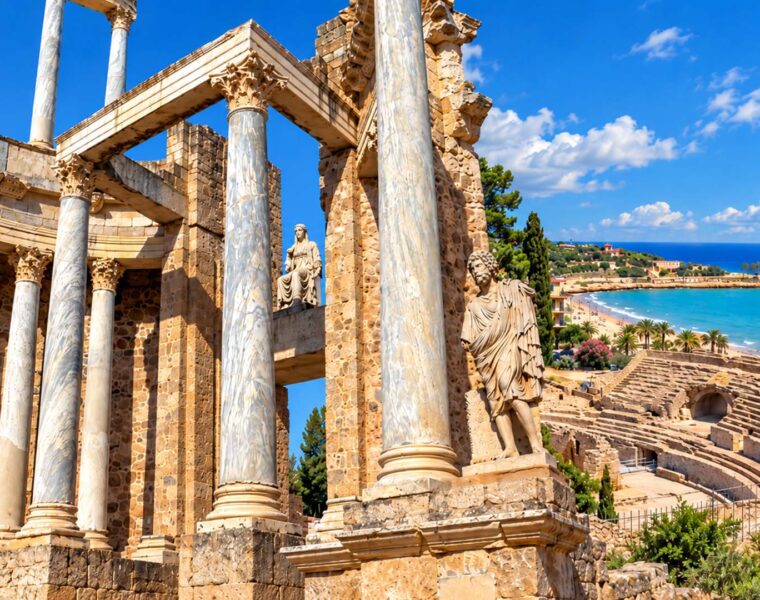 COMPOSICION TEATRO ROMANO DE MERIDA Y TARRAGONA