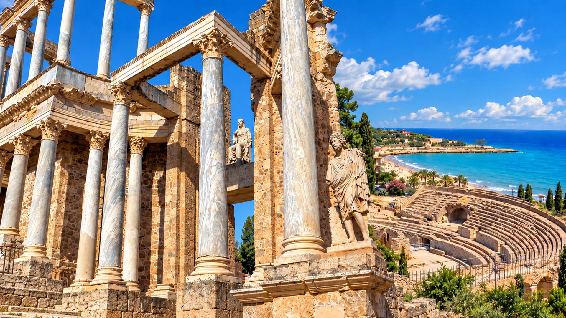 COMPOSICION TEATRO ROMANO DE MERIDA Y TARRAGONA
