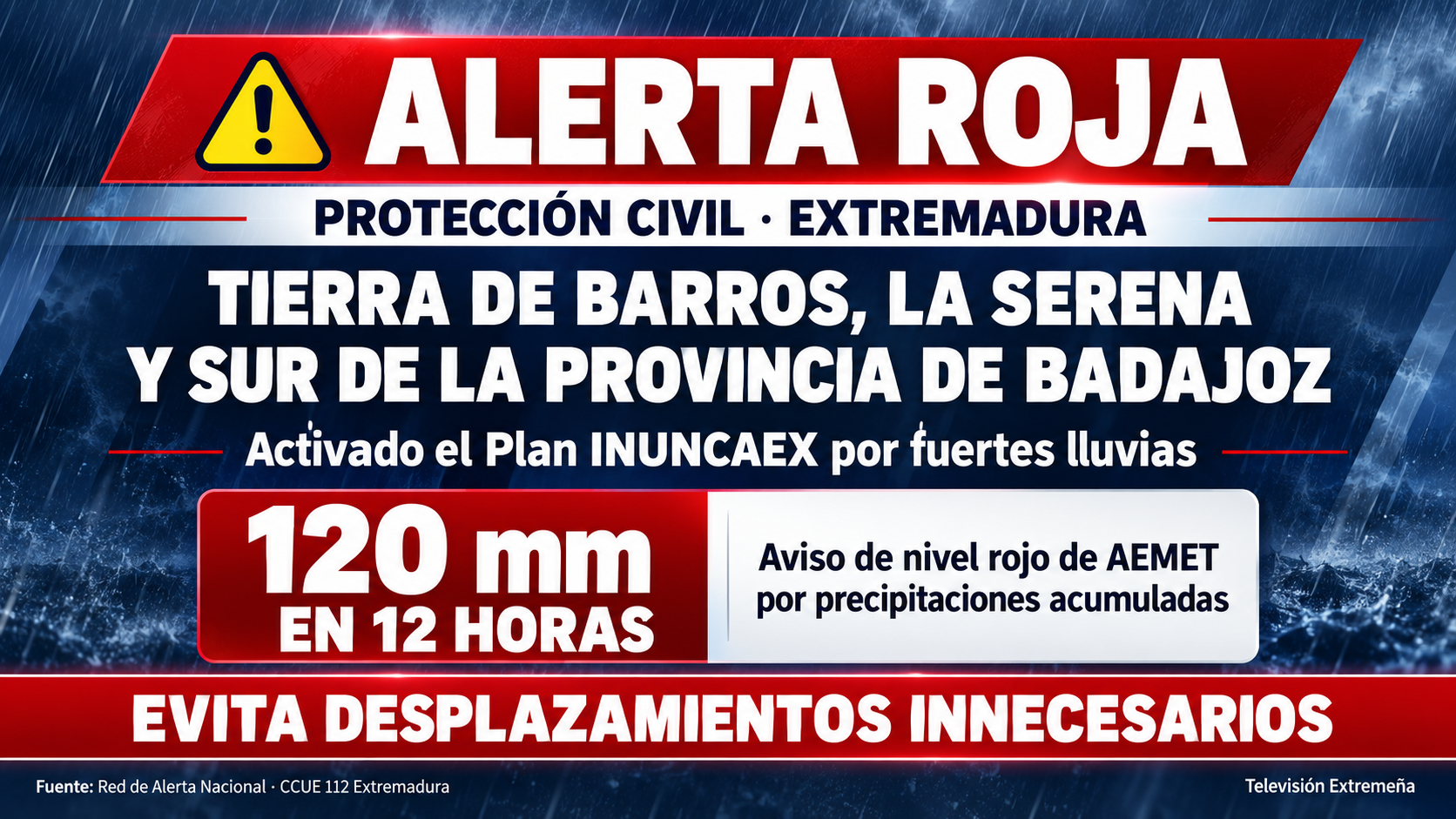 ALERTA ROJA TIERRA DE BARROS