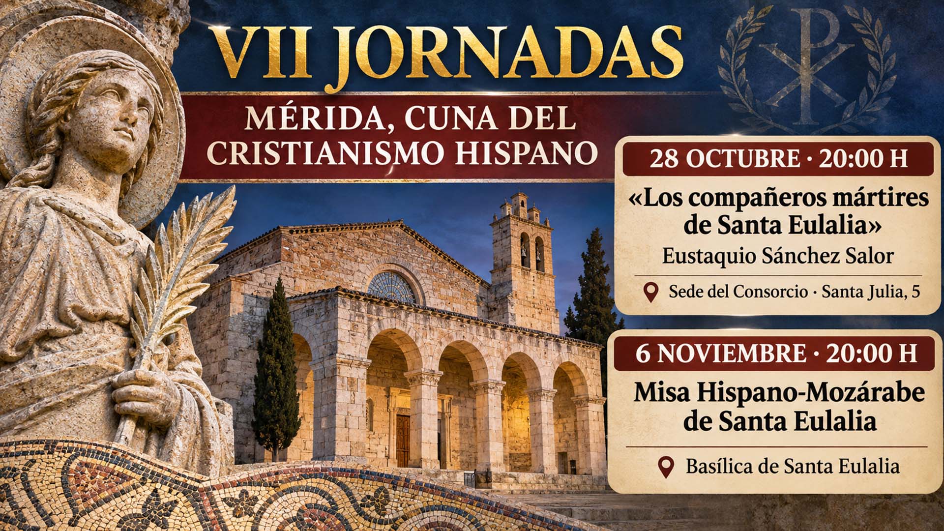 CARTEL JORNADAS MERIDA CUNA DEL CRISTIANISMO