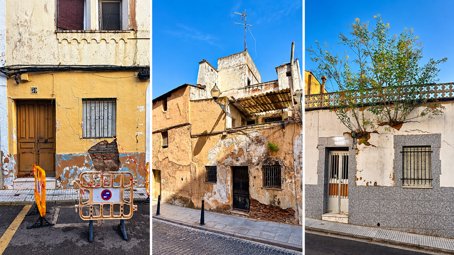 CASAS FACHADAS ABANDONADAS