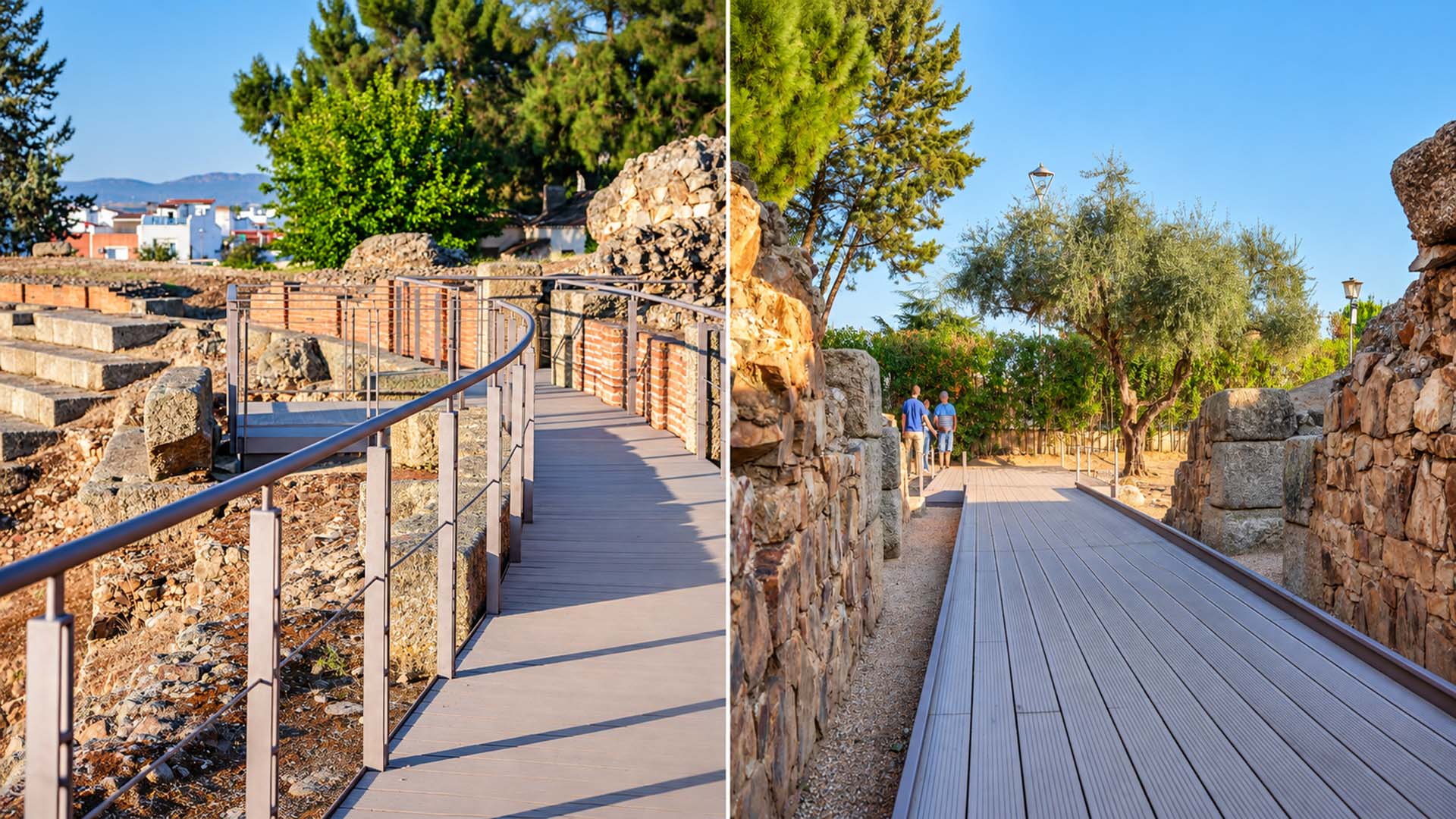 COMPOSICION DE NUEVAS PASARELAS DEL ANFITEATRO ROMANO