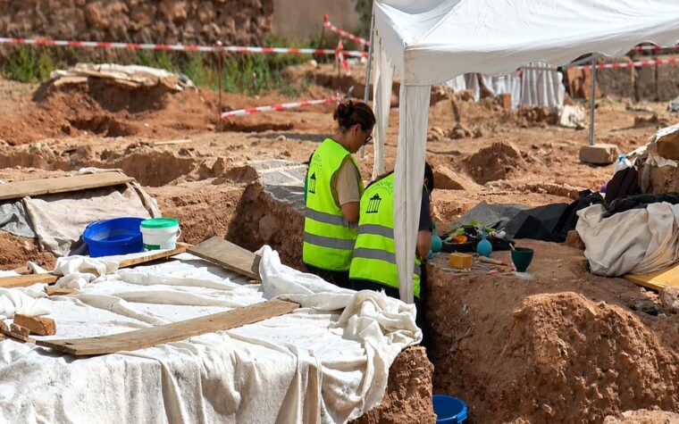EXCAVACION ARQUEOLOGOS