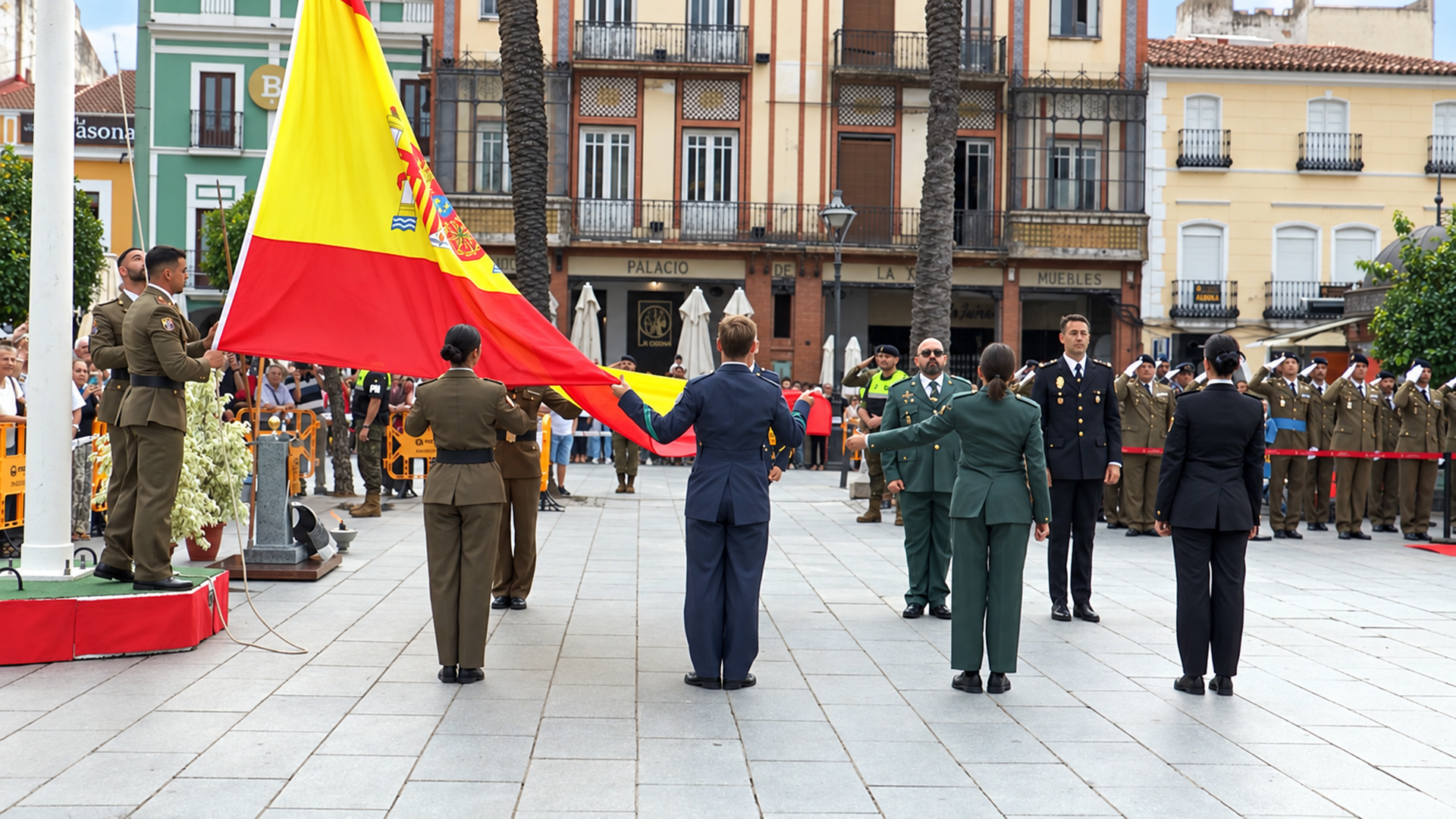 HOMENAJE A LA BANDERA EN LA PLAZA DE ESPAÑA 2