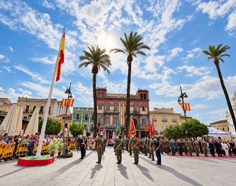 HOMENAJE A LA BANDERA EN LA PLAZA DE ESPAÑA