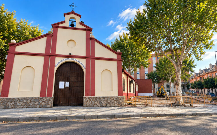 PLAZA DE LA IGLESIA DEL ROSARIO EN OBRAS